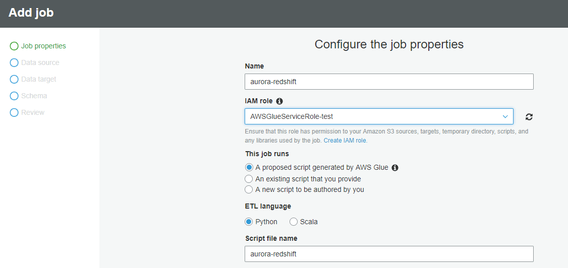 Configuring Redshift